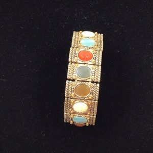 Vintage segmented bangle bracelet